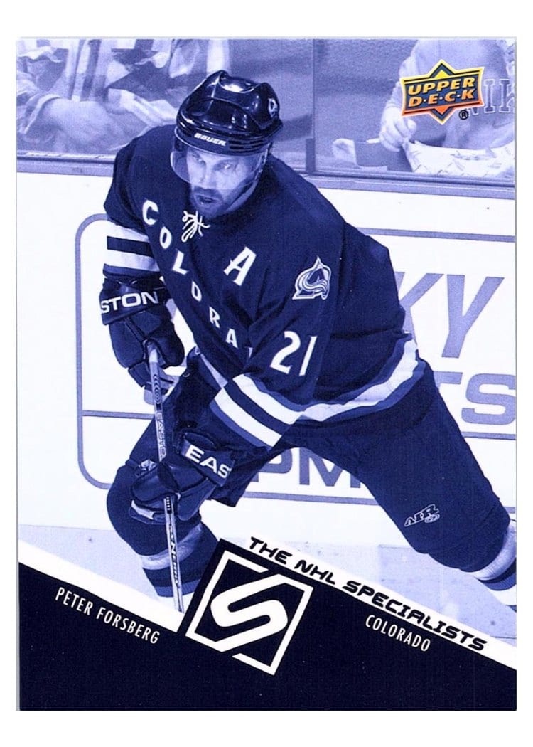 2023-24 Upper Deck The NHL Specialists Peter Forsberg #NS-55 card
