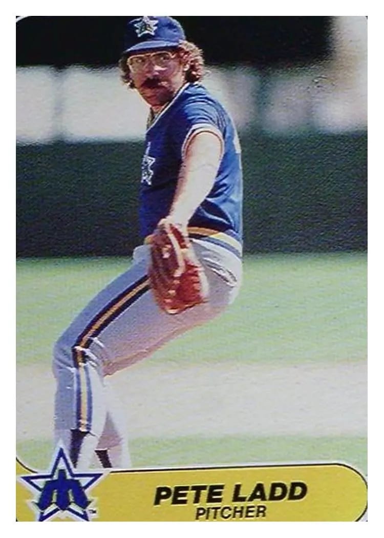 1986 Fleer Update Peter Ladd #U-63 card