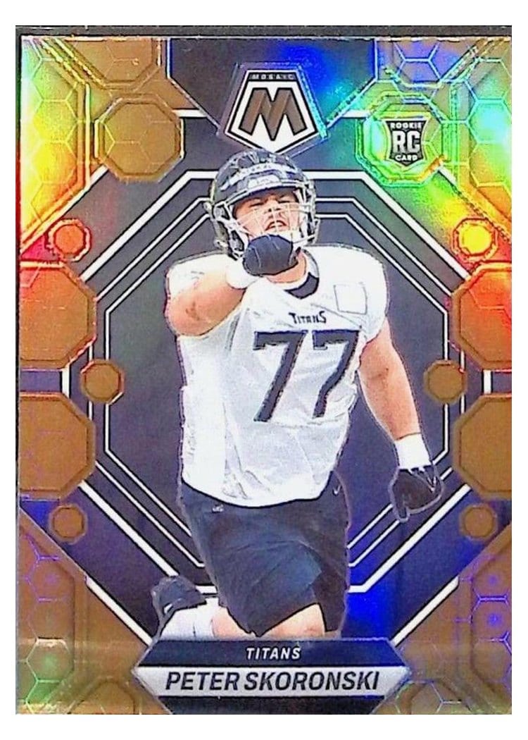 2023 Panini Mosaic Base Set Peter Skoronski #355 card
