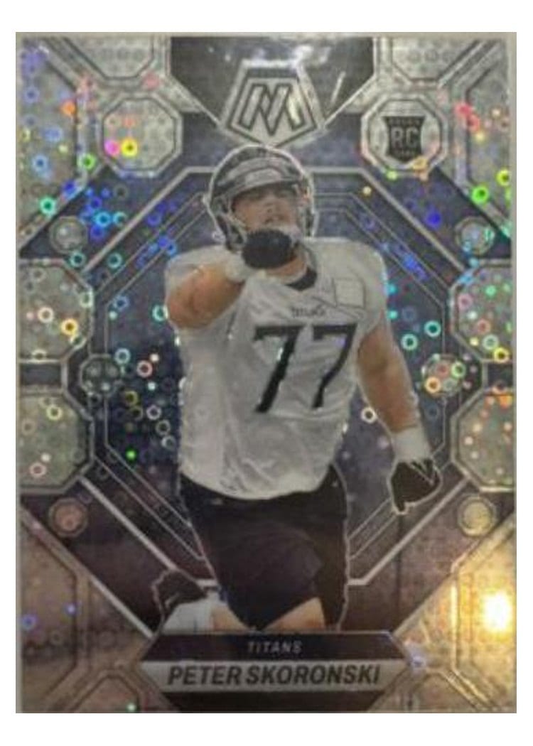 2023 Panini Mosaic Base Set Peter Skoronski No Huddle Silver #355 card