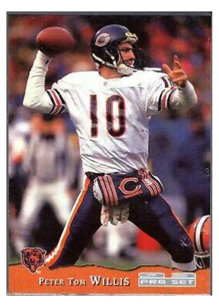 1993 Pro Set Peter Tom Willis #89 card