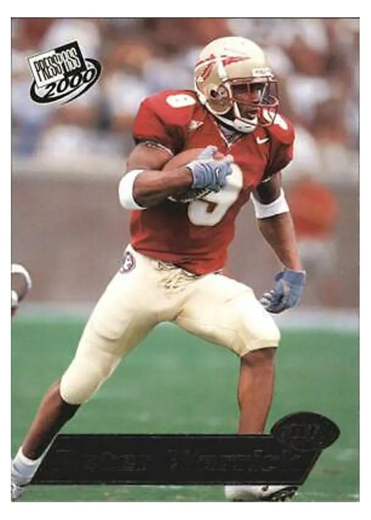 2000 Press Pass Peter Warrick #1 card