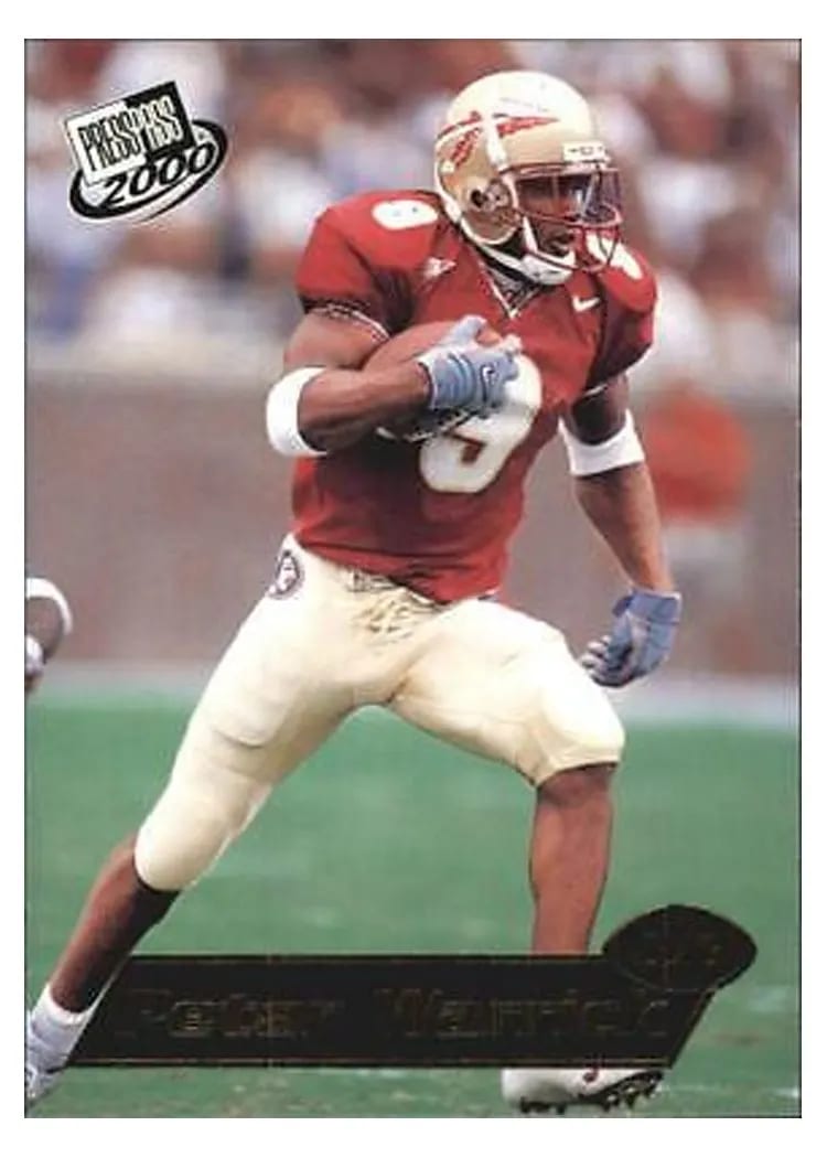 2000 Press Pass Peter Warrick #1 card