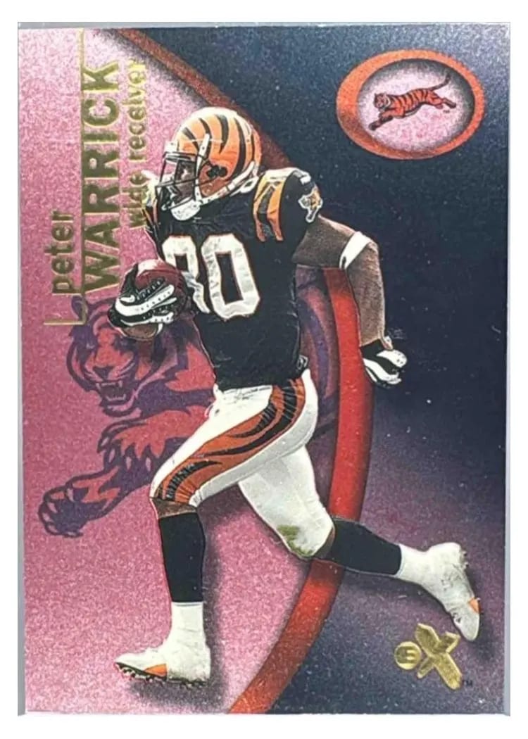 2001 Fleer E X Peter Warrick #37 card