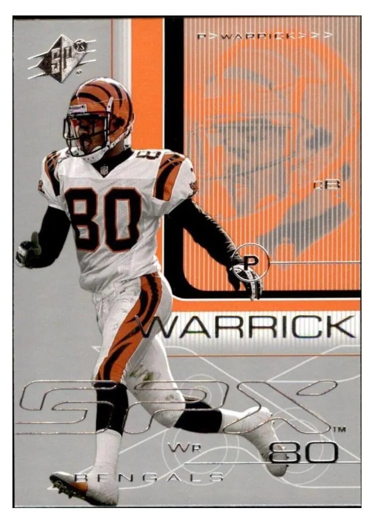 2001 Spx Peter Warrick #19 card