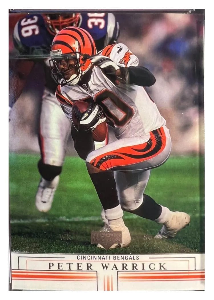 2001 Upper Deck Peter Warrick #33 card