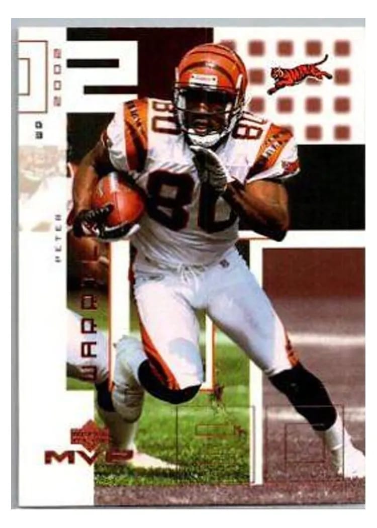 2002 Upper Deck MVP Peter Warrick #49 card