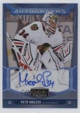 2024-25 O-Pee-Chee Platinum Blue Rainbow Autographs Petr Mrazek #BA-PM