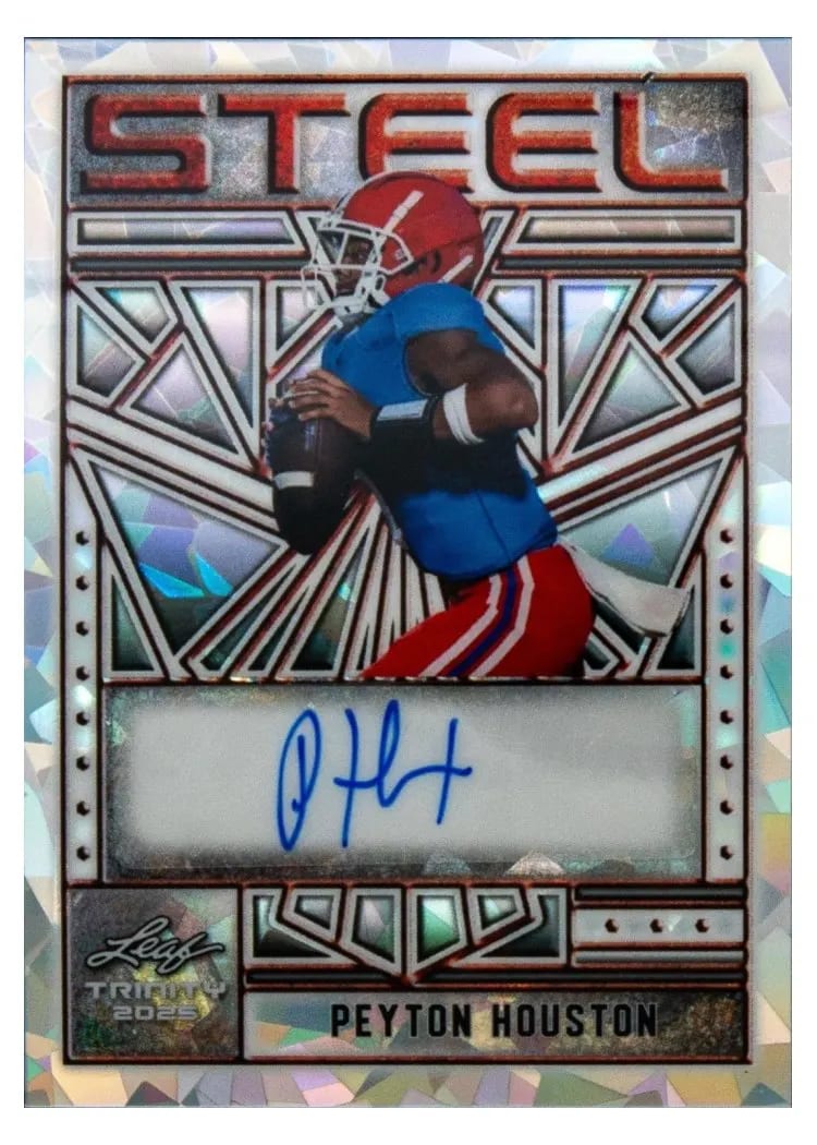 2025 Leaf Trinity Steel Autograph Peyton Houston #SA-PH1 card