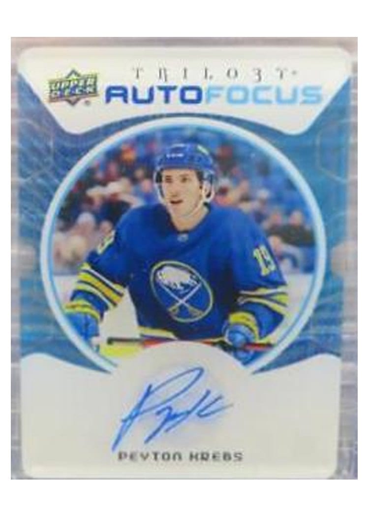 2023-24 Upper Deck Trilogy AutoFocus Peyton Krebs #AF-PK card