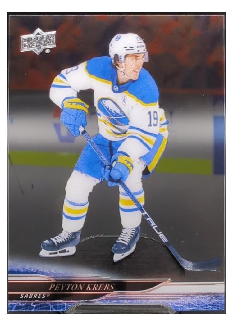 2024-25 Upper Deck Base Set Peyton Krebs Clear Cut #262 card