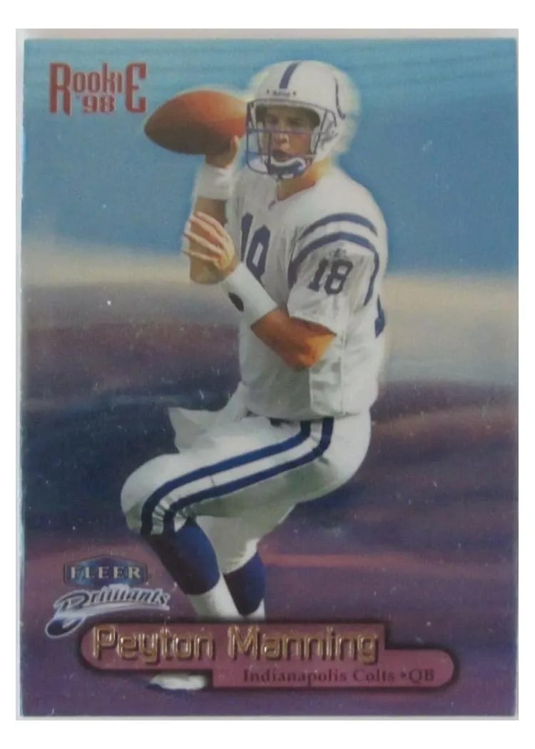 1998 Fleer Brilliants Peyton Manning #120B card