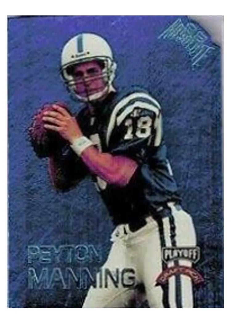 1998 Playoff Absolute Draft Picks Peyton Manning #1 card