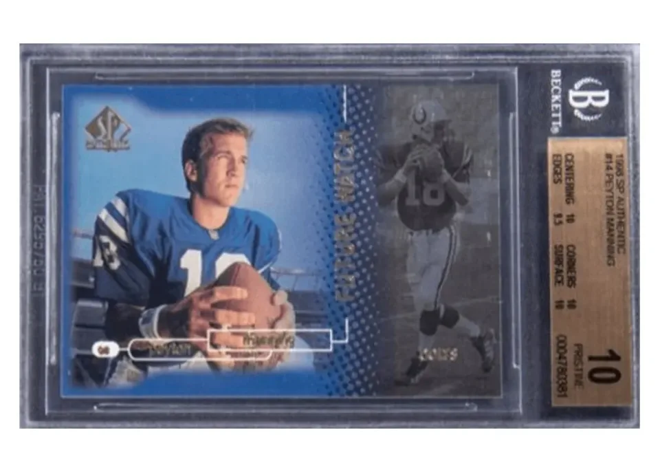 1998 SP Authentic Peyton Manning #14 card