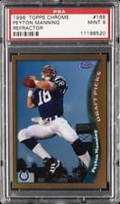 1998 Topps Chrome Peyton Manning Refractor #165 card