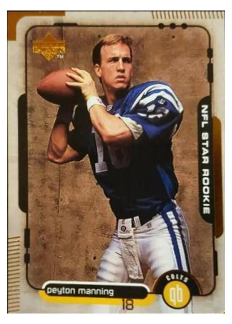 1998 Upper Deck Peyton Manning #1 card