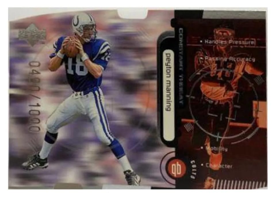 1998 Upper Deck Constant Threat Peyton Manning #CT2 card