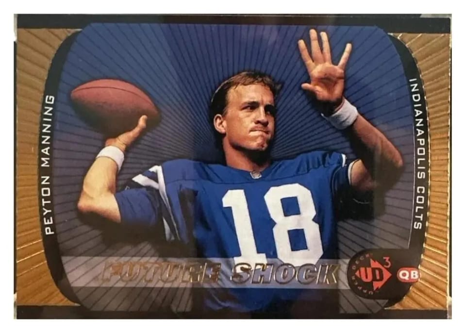 1998 Upper Deck UD3 Peyton Manning #1 card