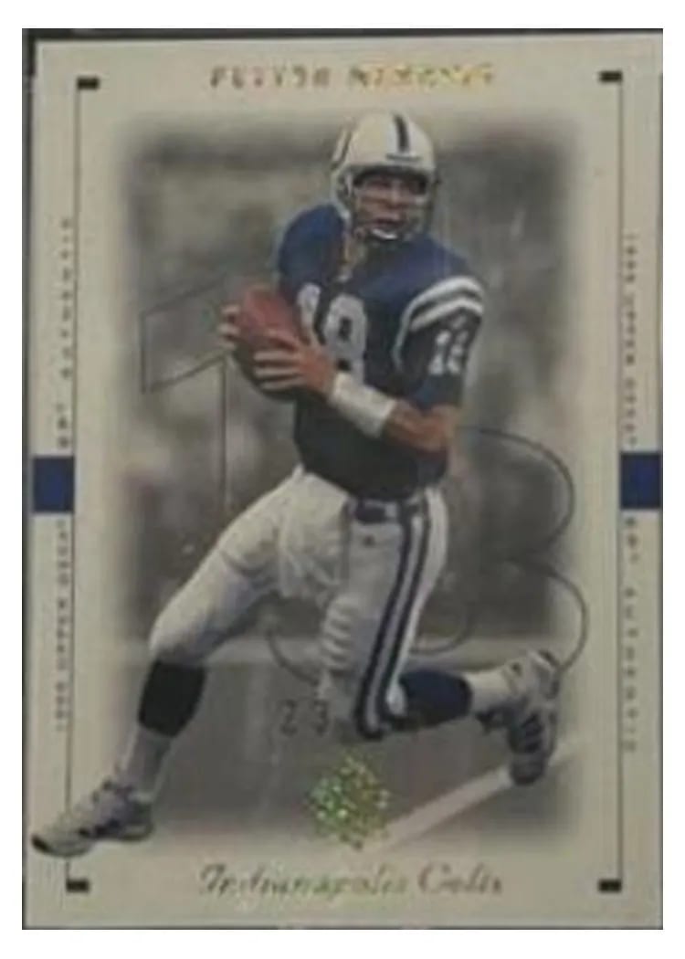 1999 SP Authentic Peyton Manning #36 card