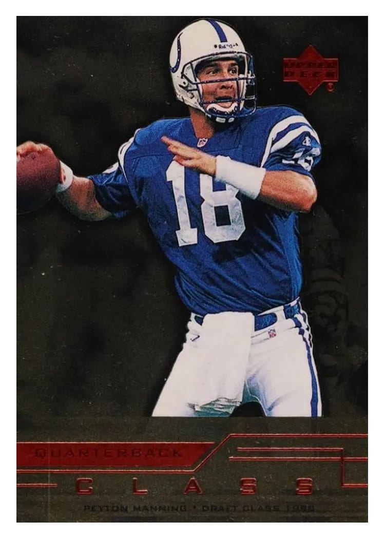 1999 Upper Deck Quarterback Class Peyton Manning #QC13 card