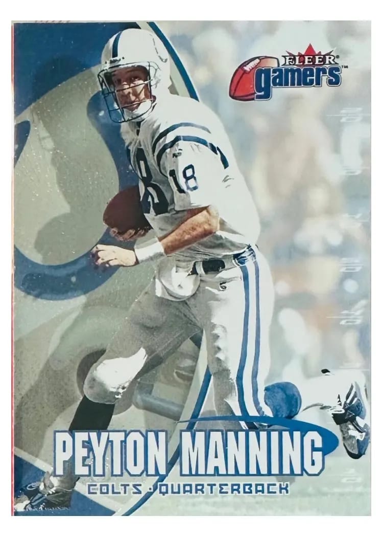 2000 Fleer Gamers Peyton Manning #18 card