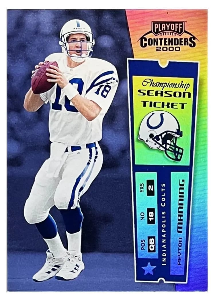 2000 Playoff Contenders Peyton Manning #42 card