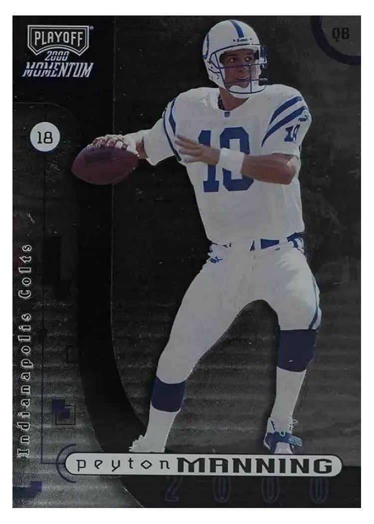 2000 Playoff Momentum Peyton Manning #42 card