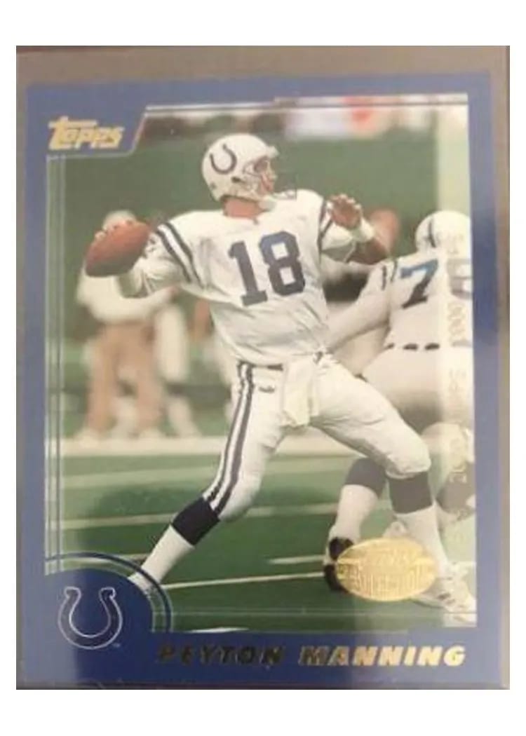 2000 Topps Peyton Manning #100 card