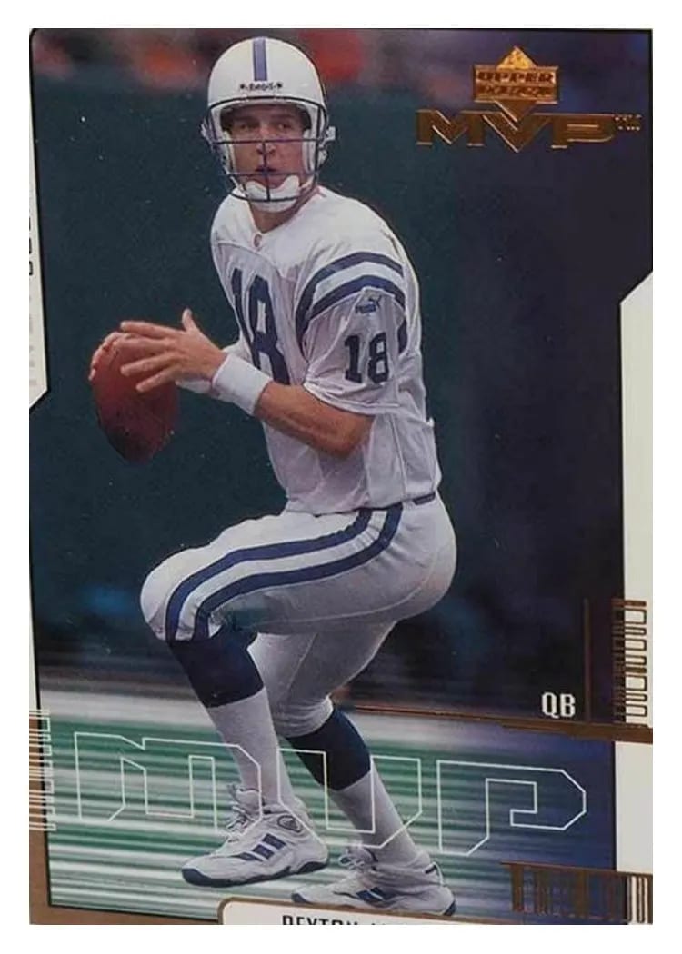 2000 Upper Deck MVP Peyton Manning #66 card