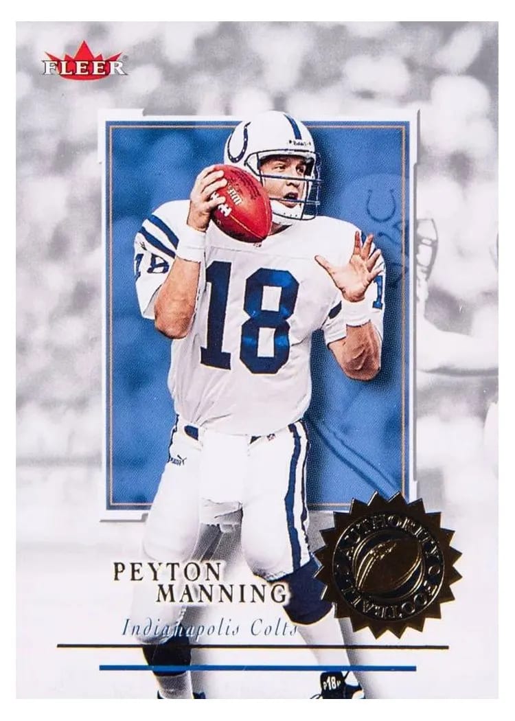 2001 Fleer Authority Peyton Manning #21 card