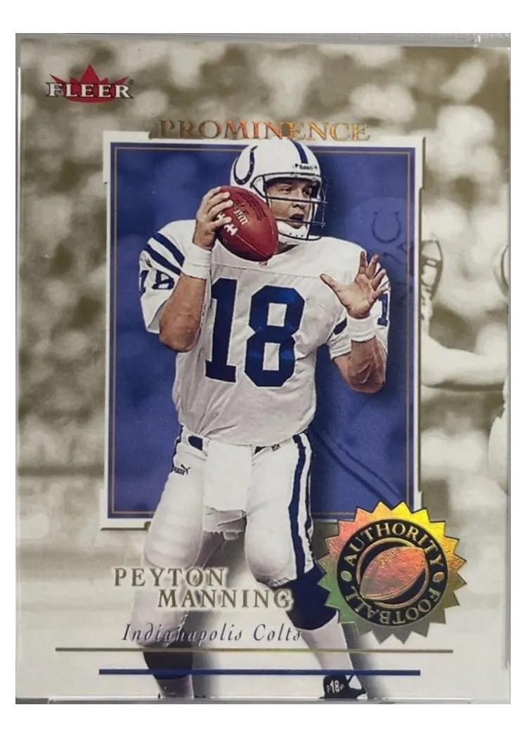 2001 Fleer Authority Peyton Manning #21 card