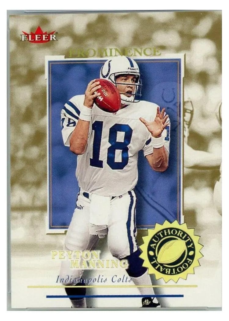 2001 Fleer Authority Peyton Manning #21 card