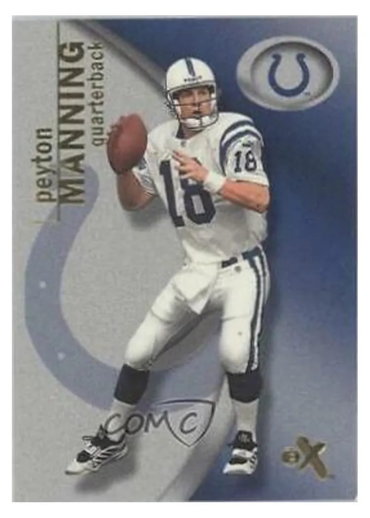 2001 Fleer E X Peyton Manning #17 card