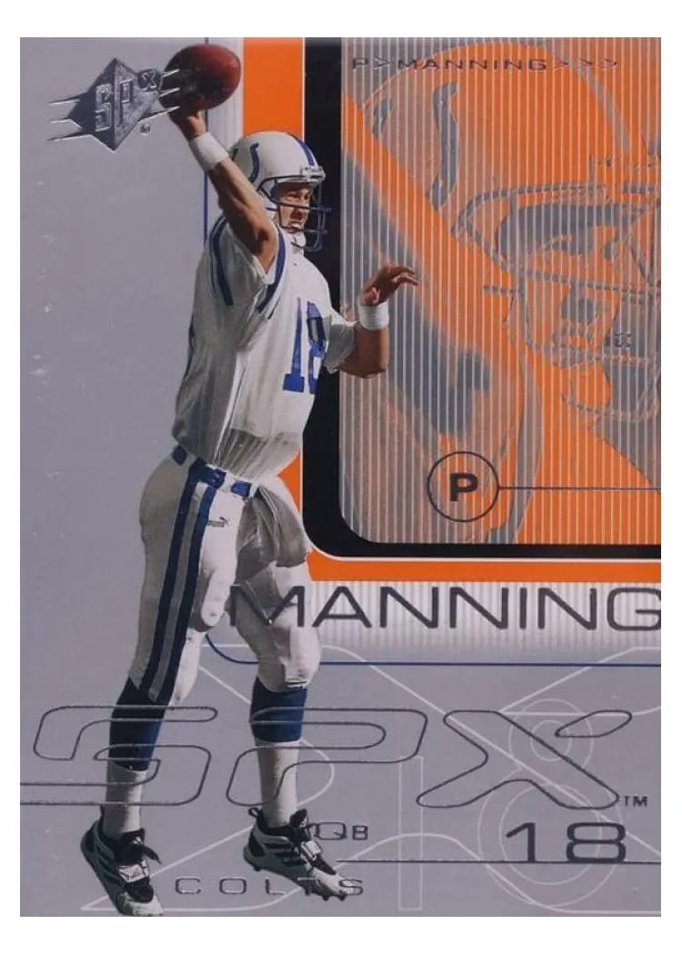 2001 Spx Peyton Manning #37 card