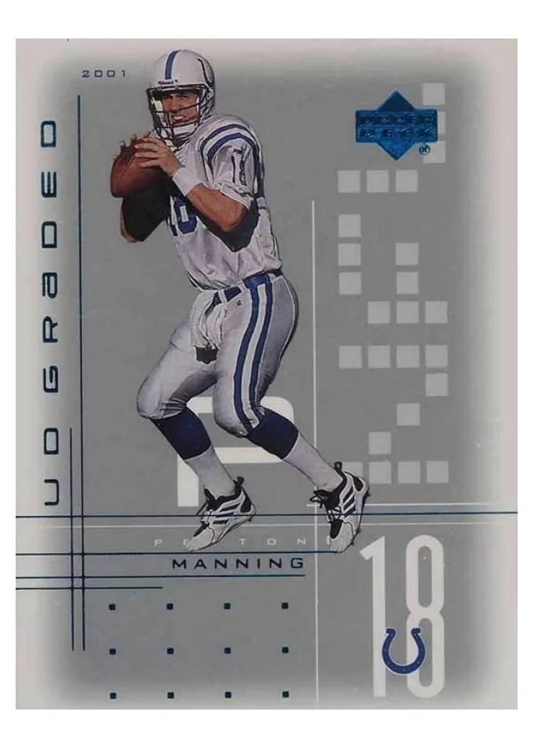 2001 Upper Deck Graded Peyton Manning #15 card