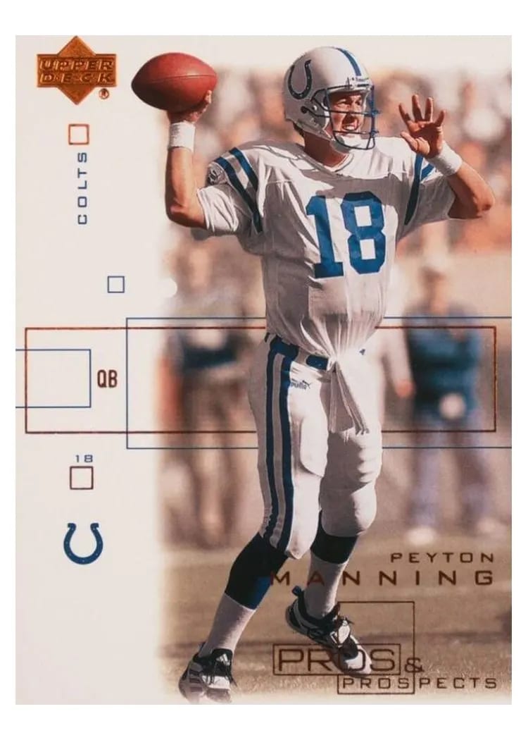2001 Upper Deck Pros & Prospects Peyton Manning #36 card