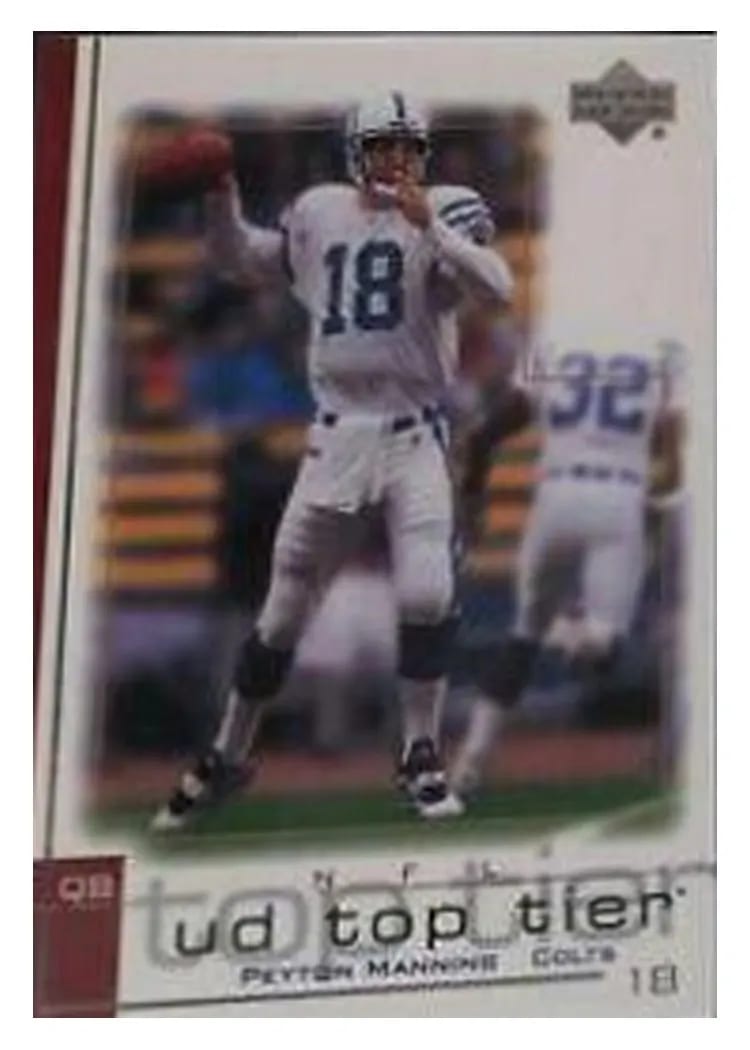 2001 Upper Deck Top Tier Peyton Manning #70 card