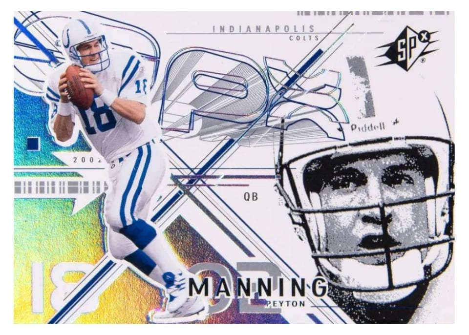 2002 Spx Peyton Manning #28 card