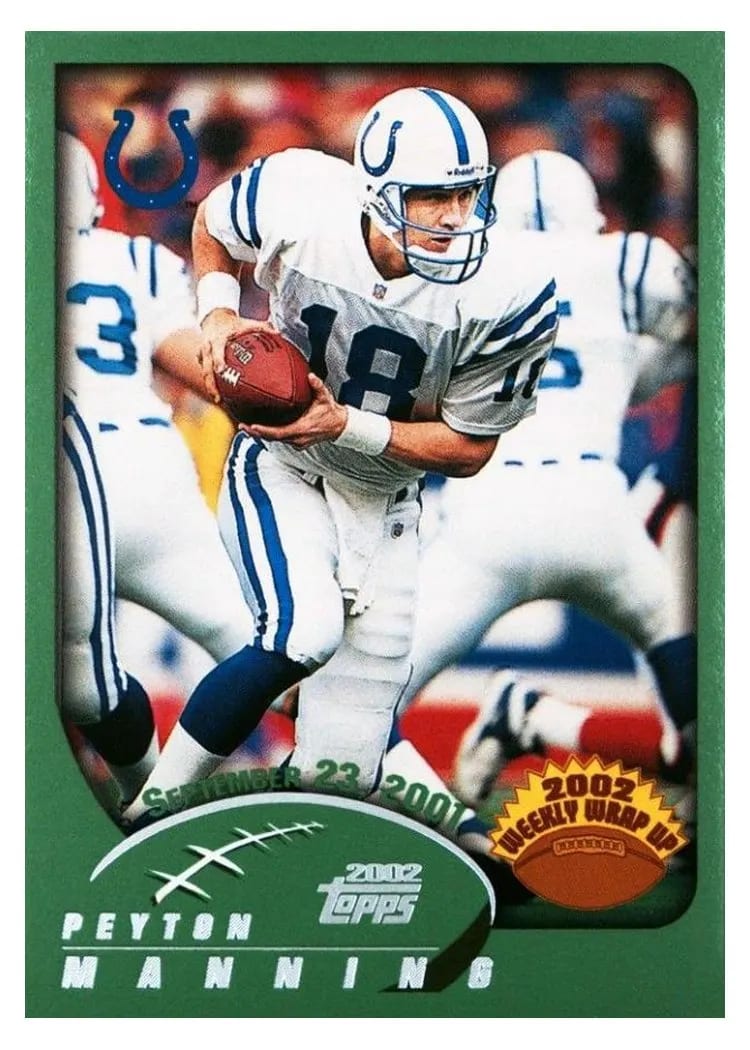 2002 Topps Peyton Manning #292 card