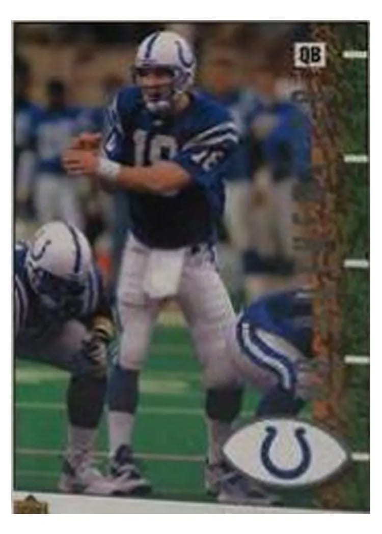 2002 Upper Deck Authentics Peyton Manning #38 card