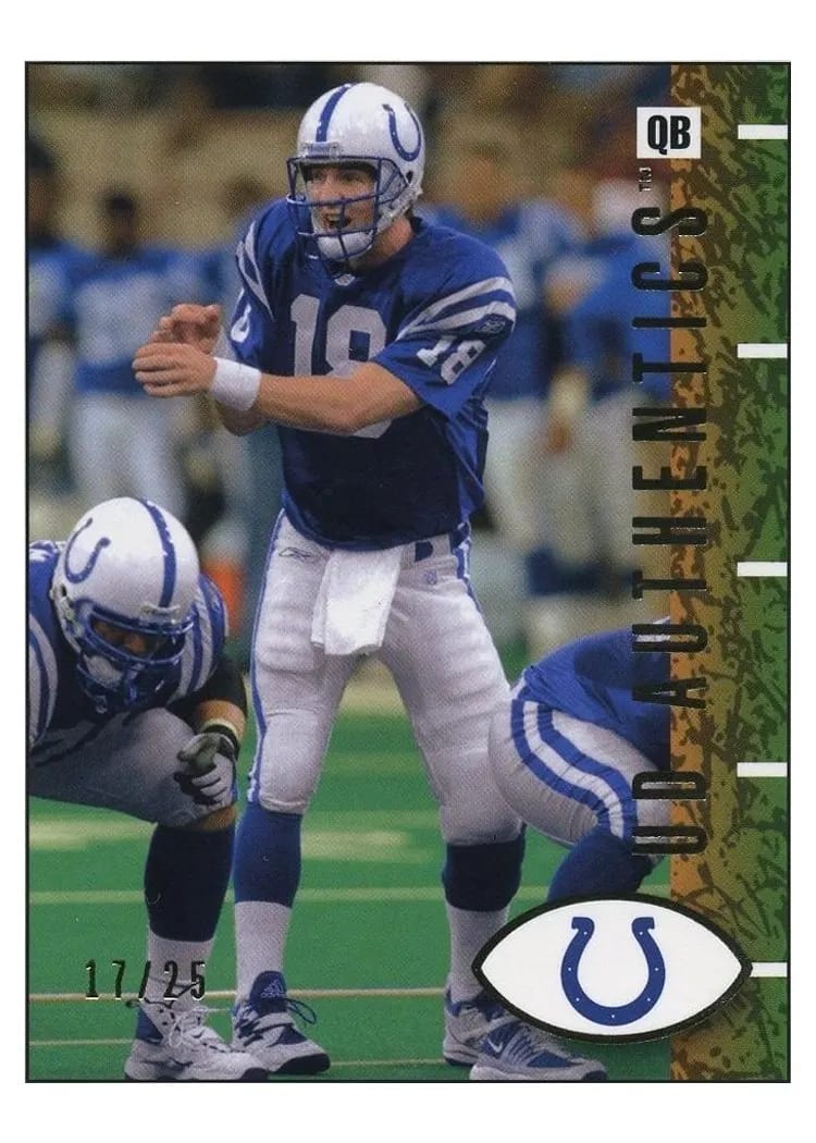 2002 Upper Deck Authentics Peyton Manning #38 card