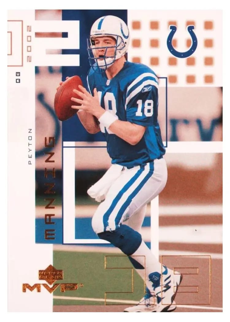 2002 Upper Deck MVP Peyton Manning #106 card