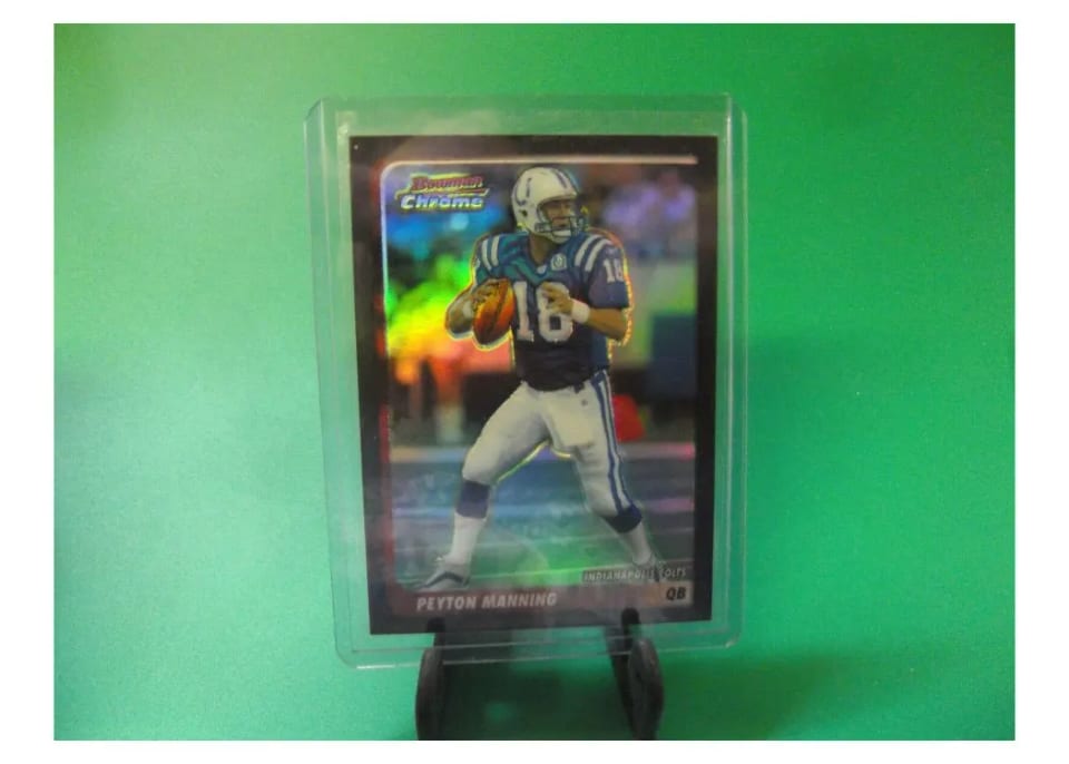 2003 Bowman Chrome Peyton Manning Refractor #38 card