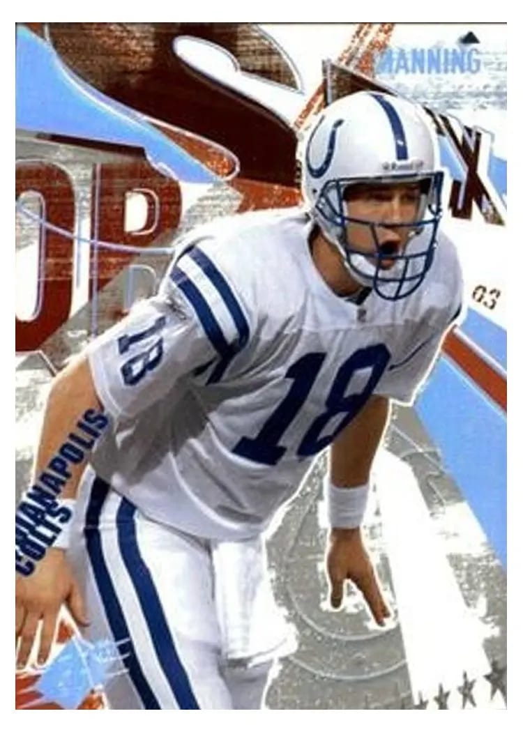 2003 Spx Peyton Manning #1 card
