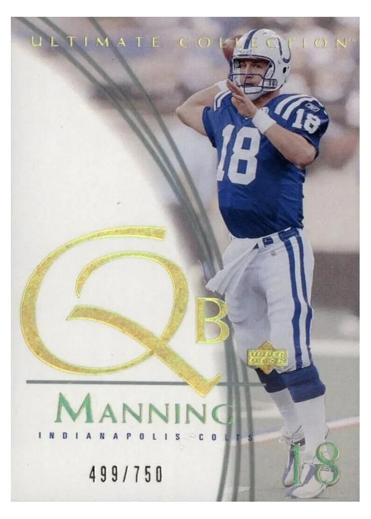 2003 Ultimate Collection Peyton Manning #1 card