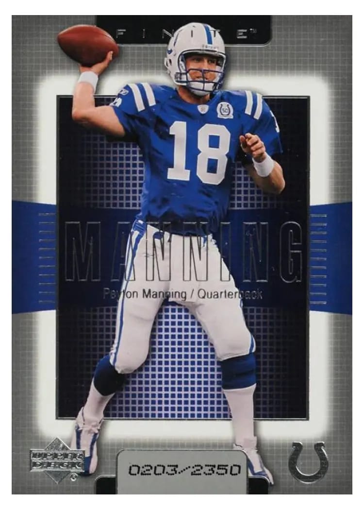 2003 Upper Deck Finite Peyton Manning #1 card