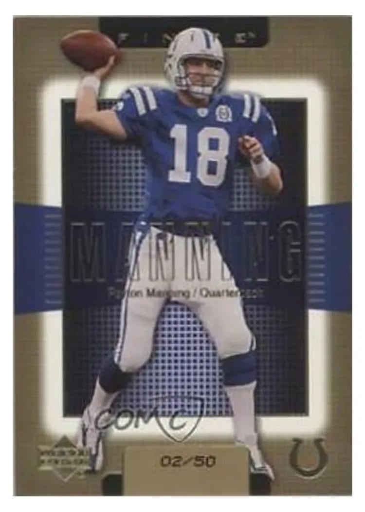 2003 Upper Deck Finite Peyton Manning #1 card