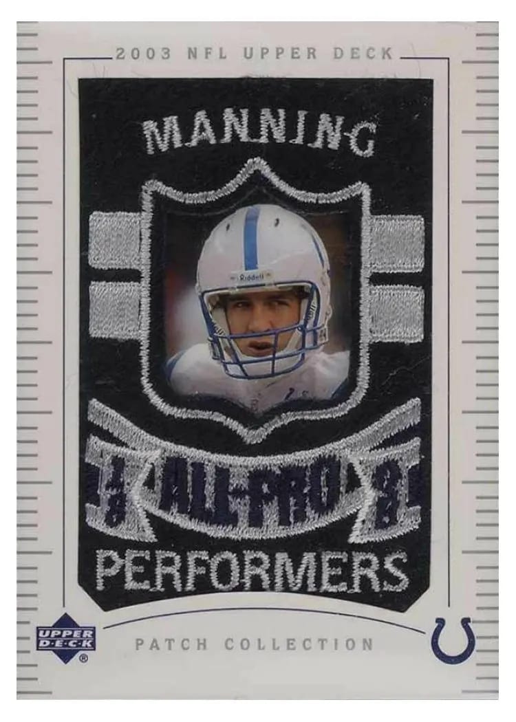 2003 Upper Deck Patch Collection Peyton Manning #162