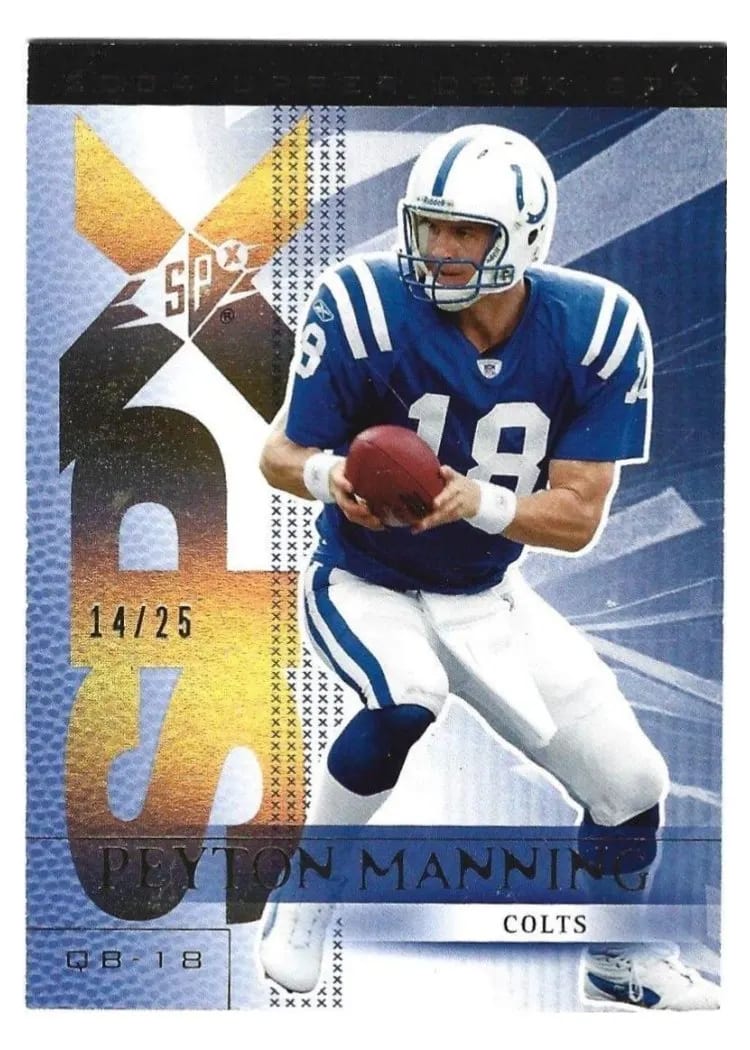 2004 Spx Peyton Manning #40 card