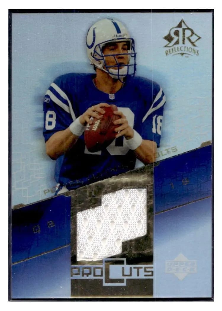 2004 Upper Deck Reflections Pro Cuts Peyton Manning #PC-PM card